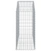 vidaXL buet gabionkurv 150x50x100/120 cm galvaniseret jern