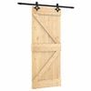 vidaXL Skyded&oslash;r 85 x 210 cm Massivt Fyrretr&aelig; (Ubehandlet)