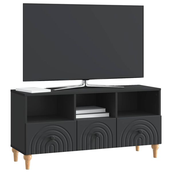 vidaXL TV-skab Sort 102 x 34,5 x 50 cm Konstrueret tr&aelig;