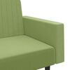 vidaXL 2-personers sovesofa fl&oslash;jl lysegr&oslash;n