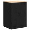 vidaXL Garageopbevaringsskab Sort 60x51x85 cm Massivt tr&aelig; Fyrretr&aelig;