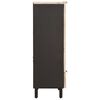 vidaXL Highboard Hvid Vask Finish 60 x 33 x 100 cm Massivt mangotr&aelig;