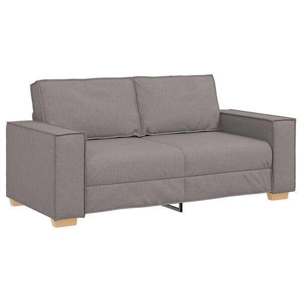 vidaXL 2-personers sofa taupe 140 cm stof