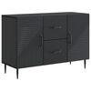 vidaXL Sideboard med skuffe Sort 89 x 34,5 x 60 cm Konstrueret tr&aelig;