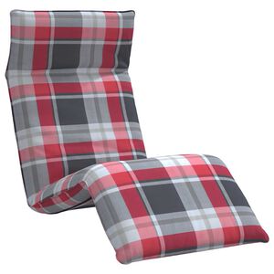 vidaXL foldbar liggestol 175x54x8,5 cm oxfordstof r&oslash;dternet