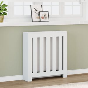 vidaXL radiatorskjuler 78x20x82 cm konstrueret tr&aelig; hvid