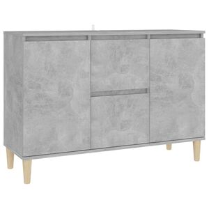 vidaXL sk&aelig;nk 101x35x70 cm konstrueret tr&aelig; betongr&aring;
