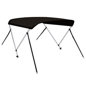 vidaXL biminitop med 2 buer 150x120x110 cm sort