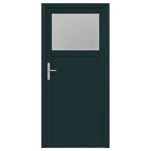 vidaXL Sideskabsd&oslash;r 98 x 198 cm PVC Antracit