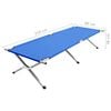 vidaXL campingseng 210 x 80 x 48 cm XXL bl&aring;