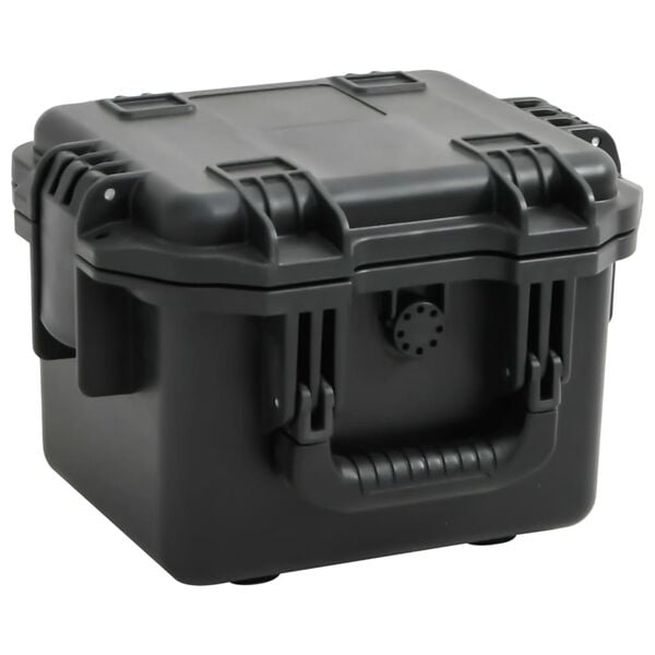 vidaXL transportabel flightcase 30x24,5x20 cm PP sort