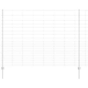 vidaXL Hegn med post S&oslash;lv 1,6 x 25 m St&aring;l