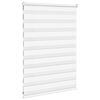 vidaXL zebragardin hvid 110x100 cm stofbredde 105,9 cm polyester