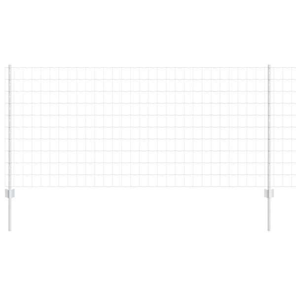 vidaXL Hegn med post S&oslash;lv 1 x 25 m St&aring;l