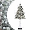 vidaXL Kunstig juletr&aelig; med kugler 120 cm 150 LED'er Varm hvid