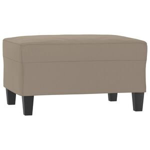 vidaXL fodskammel 70x55x41 cm mikrofiberstof gr&aring;brun