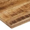 vidaXL bordplade 110x80x2,5 cm naturlig kant massivt ru mangotr&aelig;