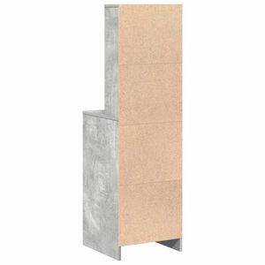 vidaXL Highboard Betongr&aring; 40 x 41 x 135 cm Konstrueret tr&aelig;