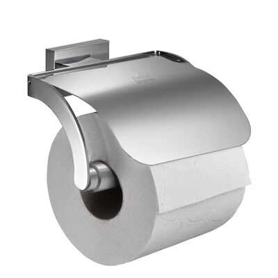 Kleine Wolke toiletrulleholder med låg Meo sølvfarvet