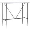 vidaXL barbord 120 x 60 x 110 cm MDF hvid