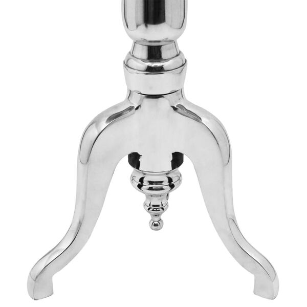 vidaXL rundt sidebord i aluminium sølv