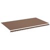 vidaXL udskiftningsdug til markise 6x3,5 m polyester brun