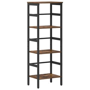 vidaXL Bogreol 3 niveauer 40 x 29,5 x 115 cm Konstrueret tr&aelig; R&oslash;get eg