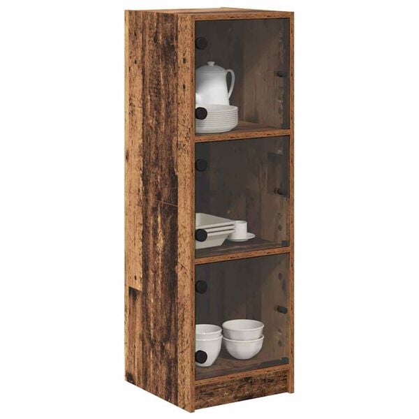 vidaXL Highboard Gammelt tr&aelig; 35 x 37 x 109 cm Konstrueret tr&aelig;