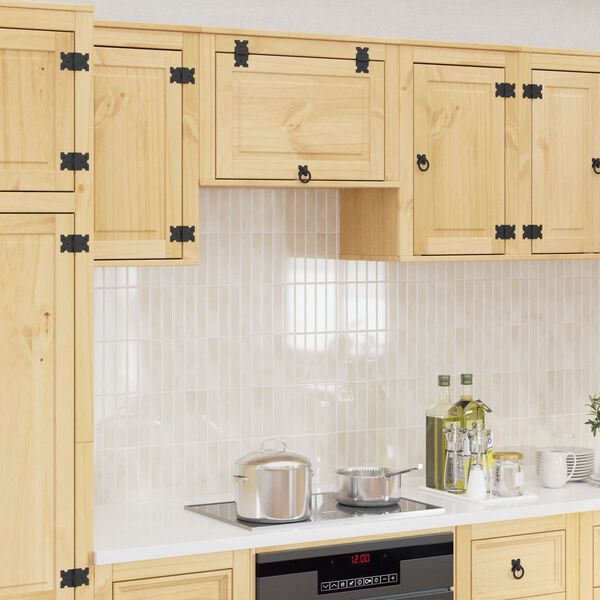 vidaXL Kabinet med d&oslash;r SKI HonningBrun 60 x 32 x 40 cm Massiv fyrretr&aelig;