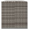 vidaXL hyndeboks 291x100,5x104 cm polyrattan grå