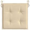 vidaXL hynder til havestol 6 stk. 40x40x4 cm oxfordstof beige
