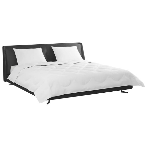 vidaXL Dyne med pude 3 pcs Hvid Mikrofiber