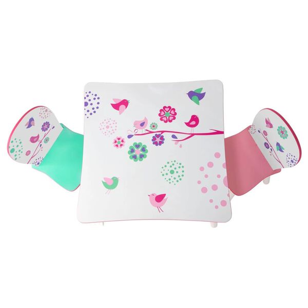 Worlds Apart bord- og stoles&aelig;t 3 dele fugleprint