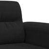 vidaXL 2-personers sofa 140 cm mikrofiberstof sort