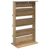 vidaXL Magasin Rack Artisan Egetr&aelig; 70 x 41 x 126 cm Konstrueret tr&aelig;