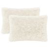 vidaXL Pudebetr&aelig;k 2 pcs HEERLEN Hvid 50 x 70 cm PV Fleece