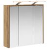 vidaXL Badev&aelig;relsesspejlskab Artisan eg 63,5 x 16 x 62,5 cm