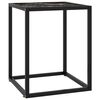 vidaXL sofabord 40x40x50 cm marmorglas sort