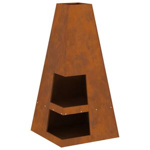 vidaXL B&aring;lsted Brun 50 x 50 x 100 cm St&aring;l