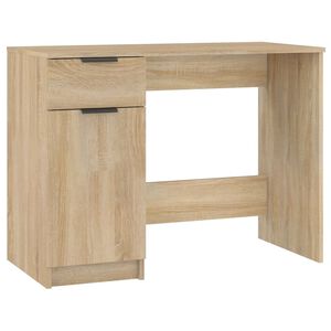 vidaXL skrivebord 100x50x75 cm konstrueret tr&aelig; sonoma-eg