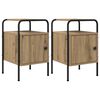vidaXL Natskab 2 stk. Artisan-eg 35 x 36,5 x 56 cm Konstrueret tr&aelig;