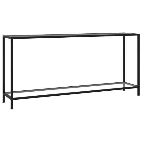 vidaXL konsolbord 160x35x75 cm h&aelig;rdet glas transparent
