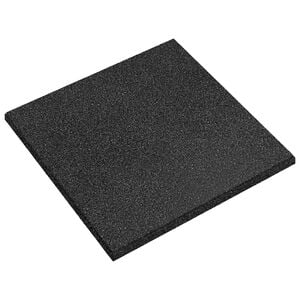 vidaXL Faldbeskyttelsesfliser 12 stk. Sort 50 x 50 cm Gummi