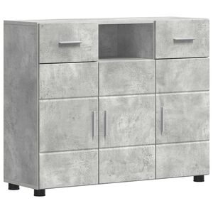 vidaXL Tr&aelig;skab Beton Gr&aring; 88,5 x 30,5 x 73 cm Konstrueret tr&aelig;