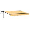 vidaXL Manuel markise-ramme med LED-lys Sandfarvet 3,5 x 2 m