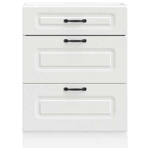 vidaXL k&oslash;kkenunderskab Kalmar hvidt konstrueret tr&aelig;