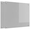 vidaXL Køkken bagvæg 2 pcs Lysegrå 70 x 60 cm hærdet glas