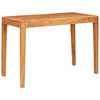 vidaXL Spisebord 110 x 55 x 76 cm Massivt Akacietr&aelig; Brun Rektangul&aelig;r