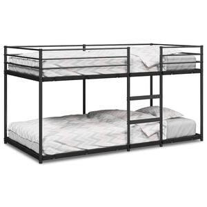 vidaXL k&oslash;jeseng uden madras 75x190 cm st&aring;l sort