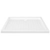 vidaXL brusekar med dupper 90x70x4 cm ABS hvid
